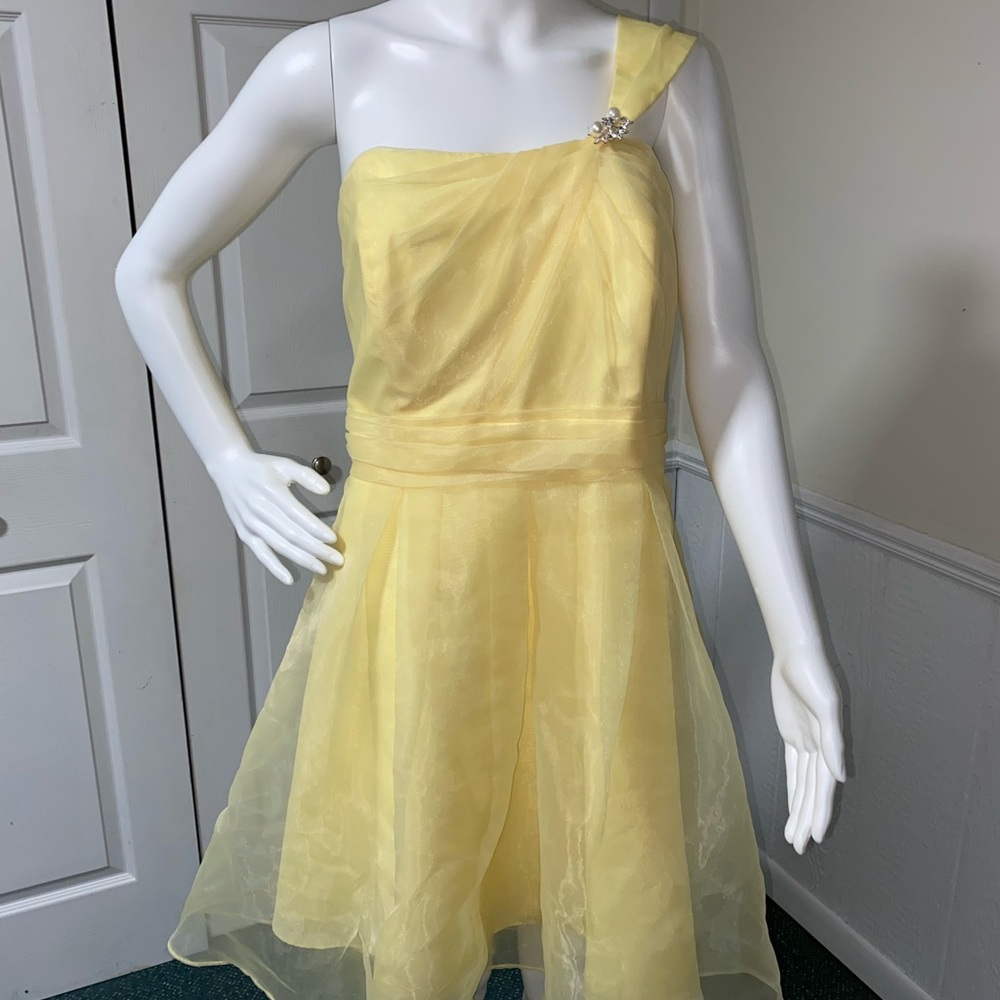 Size 14 David’s Bridal Yellow Dress
